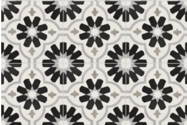 ELIOS CERAMICA DECO ANTHOLOGY ADVANCE ETNIC C B&W 20x20 NATURAL