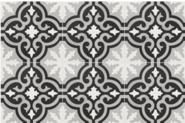 ELIOS CERAMICA DECO ANTHOLOGY ADVANCE ORIGINAL B B&W 20x20 NATURAL