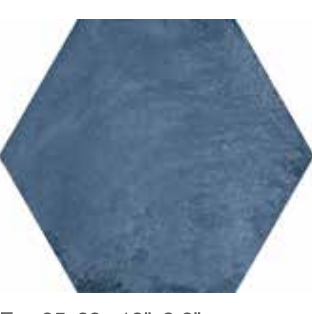 ELIOS CERAMICA TROPICAL EXA AZZURRO 22x25 MAT