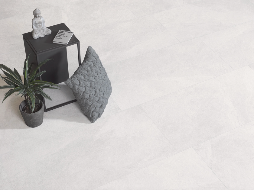 Carrelage effet pierre Durstone White 60x60 cm