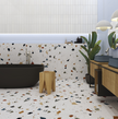Carrelage aspect Terrazzo STRACCIATELLA-R NACAR - 60x60