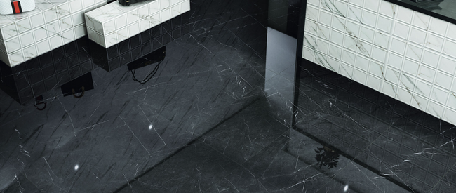 Carrelage poli aspect noir MARQUINA 60X60