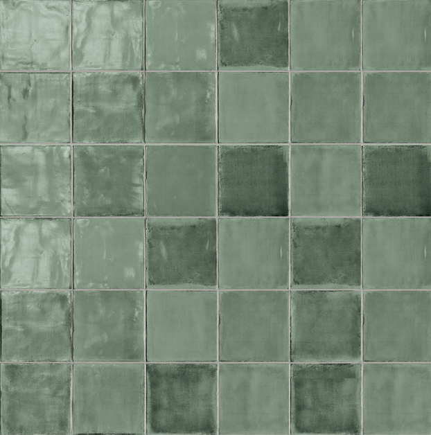 Carrelage TSQUARE MINT TEA GLOSSY 15x15