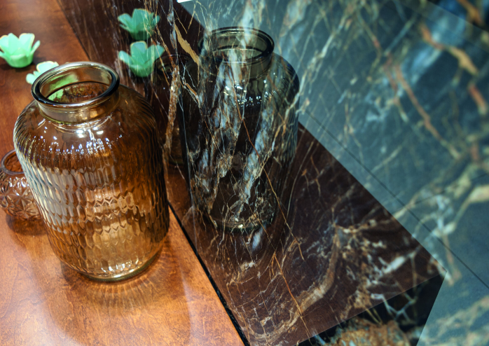 Carrelage effet marbre Cifre Xlife Golden Black 120x280 cm – vue 3