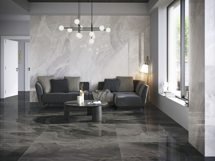 Carrelage effet onyx Cifre Xlife Blanc 120x280 cm