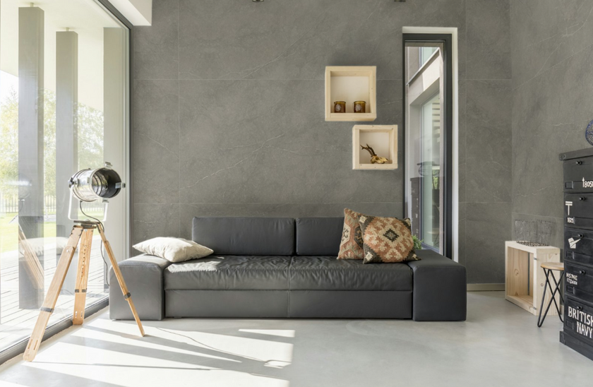 Carrelage effet pierre Cifre Xlife Taupe 120x280 cm – vue 2