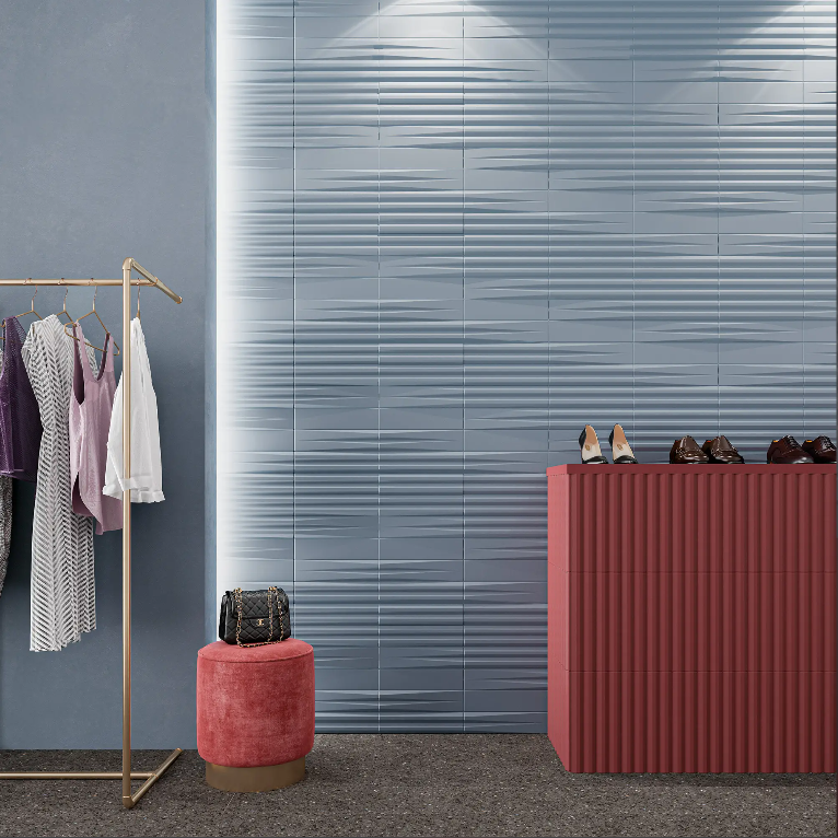 Carrelage WOW STRIPES SKY MAT 7,5x30