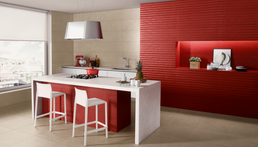 LOVE TILES SPLASH RED MAT 20x60