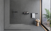 Carrelage effet pierre Cifre Xlife Anthracite 120x280 cm