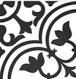 Carrelage effet carreaux de ciment Kerion Neocim Classic D Noir 20x20 cm – vue 3