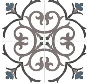 Carrelage effet carreaux de ciment Kerion Neocim Classic Branche Mer 20x20 cm – vue 2