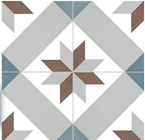 Carrelage effet carreaux de ciment Kerion Neocim Classic Optique Mer 20x20 cm – vue 2