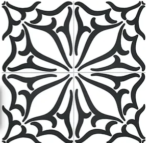 Carrelage effet carreaux de ciment Kerion Neocim Classic C Noir 20x20 cm – vue 2