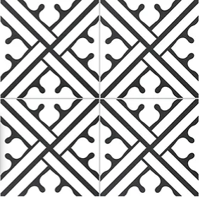 KERION NEOCIM CLASSIC DECOR B NOIR 20x20
