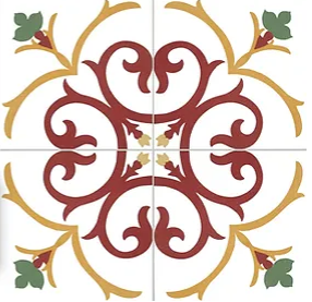 Carrelage effet carreaux de ciment Kerion Neocim Classic Branche 20x20 cm – vue 2