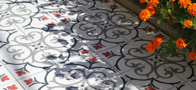 KERION NEOCIM CLASSIC DECOR BRANCHE FRAMBOISE 20x20