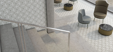 Carrelage effet carreaux de ciment Kerion Neocim Classic B Graphite 20x20 cm