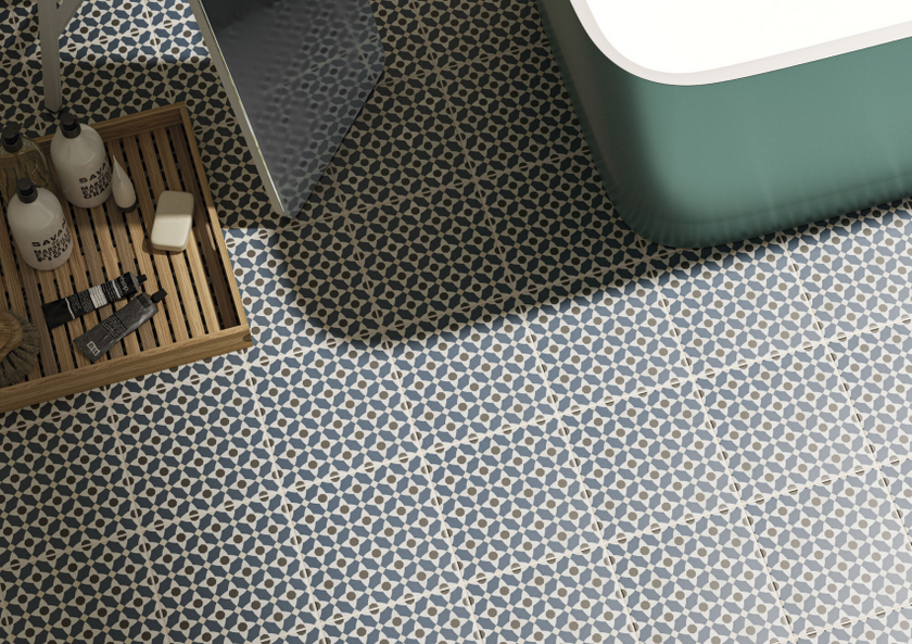 Carrelage effet carreaux de ciment Cifre Hidra Manila Cold 20x20 cm
