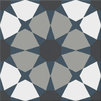Carrelage effet carreaux de ciment Cifre Hidra Prisma Cold 20x20 cm – vue 2