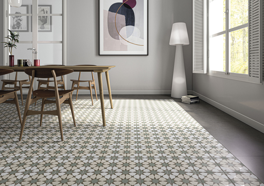Carrelage effet carreaux de ciment Cifre Hidra Prisma Warm 20x20 cm