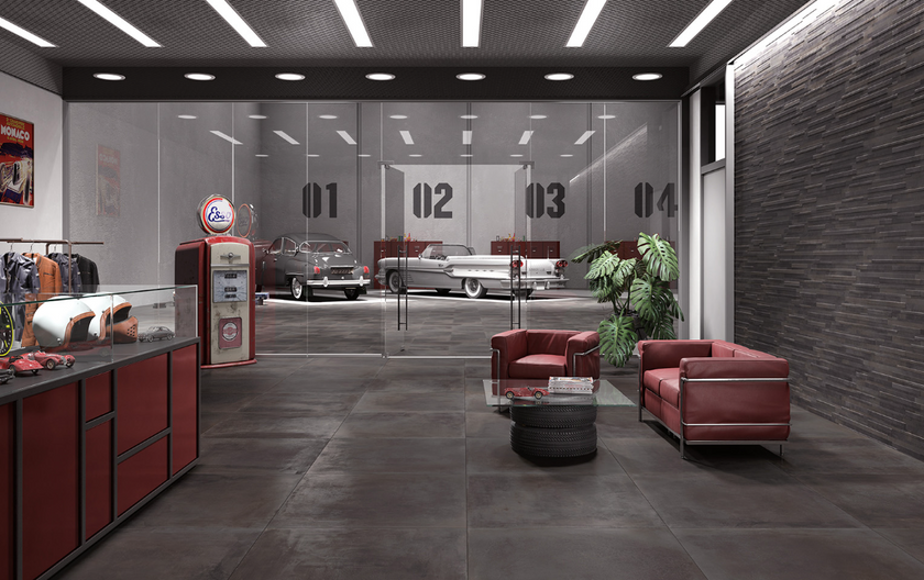 CERDOMUS LEGARAGE CHARCOAL 30x60 MAT