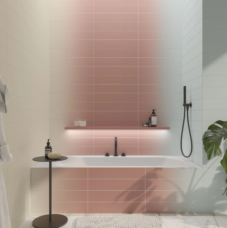 WOW MELANGE TALC ROSE 10,7x54,2 MAT