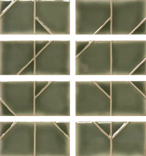 WOW YOKO ORIGAMI MOSS 6,2x12,5 GLOSSY