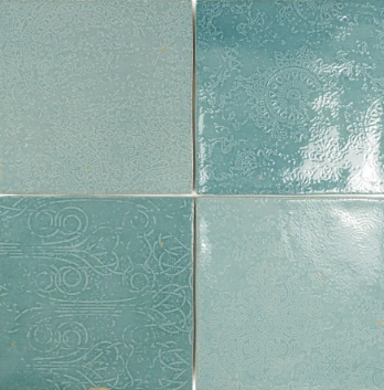 WOW MESTIZAJE DECOR AQUA 12,5x12,5 GLOSSY