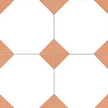 KERION OCTOGONE 20x20 ABRICOT MAT