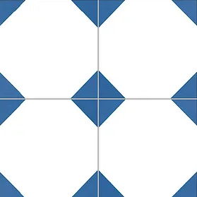 KERION OCTOGONE 20x20 AZUR MAT