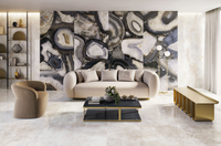 EMIL CERAMICA TELE DI MARMO PRECIOUS AGATE BLACK 60x120 FULL LAPPATO