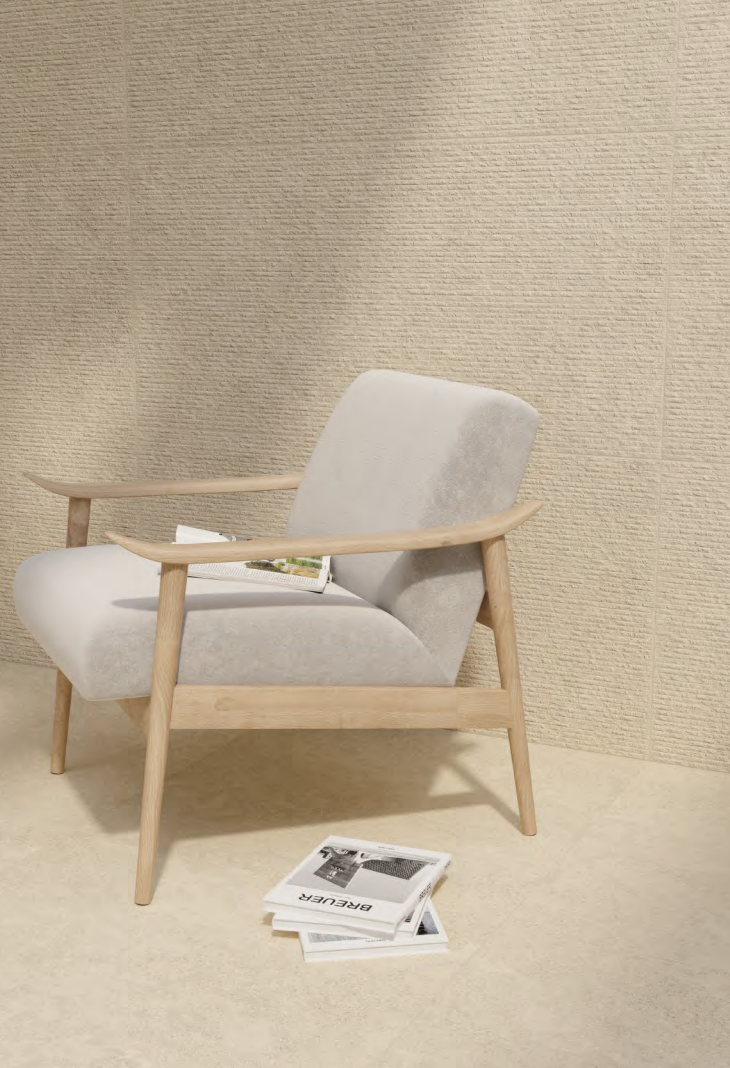 EMILCERAMICA LANDSCAPE DECORO RIGATO SABBIA 60x120