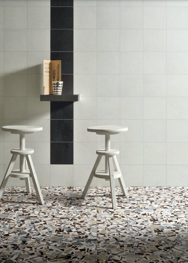 FIORANESE CEMENTINE COCCI NERO 20x20 MAT