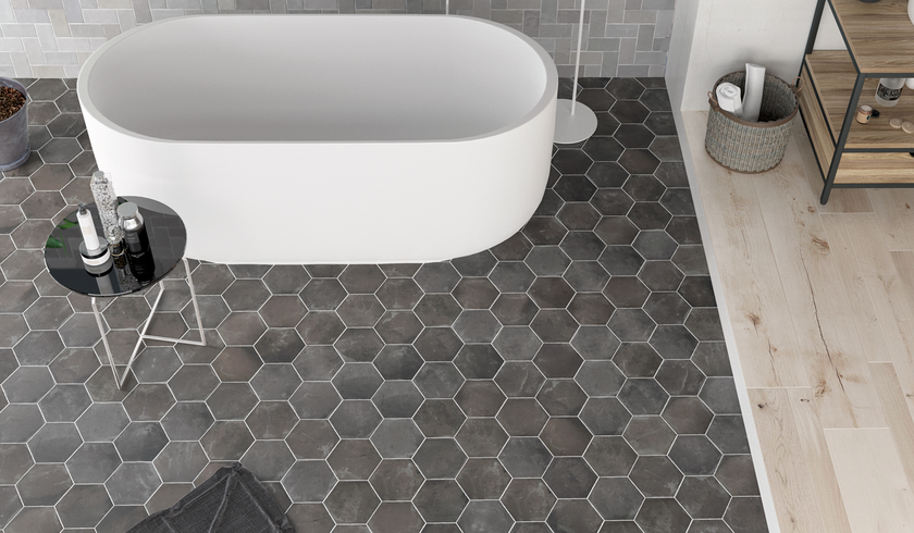 WOW HEXA COTTAGE GRAPHITE 14x16 MAT