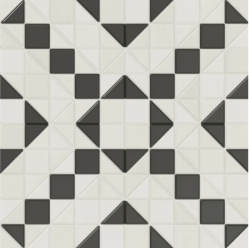 WOW TESSERAE LIKE B&W 28x28 MAT