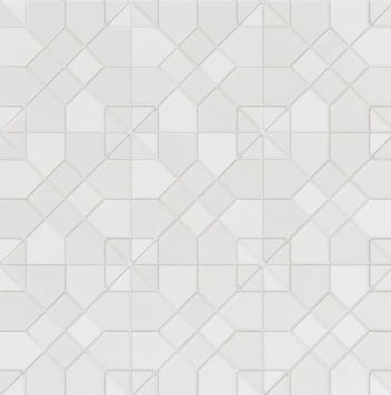 WOW TESSERAE SUIT BLANC 28x28 MAT
