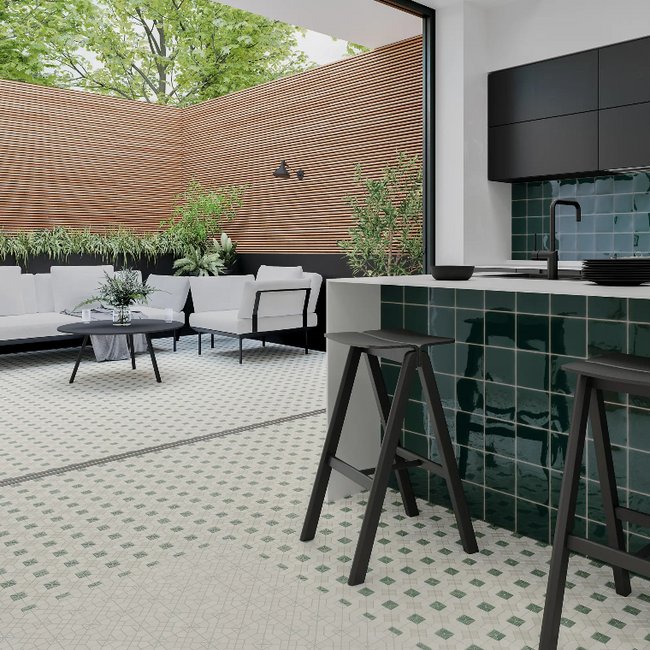 WOW TESSERAE SUIT MOSS 28x28 MAT