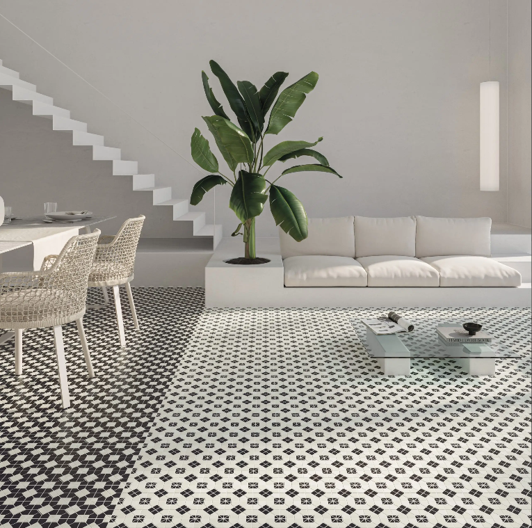 WOW Tesserae Suit 28x28 effet mosaïque – teinte B&W