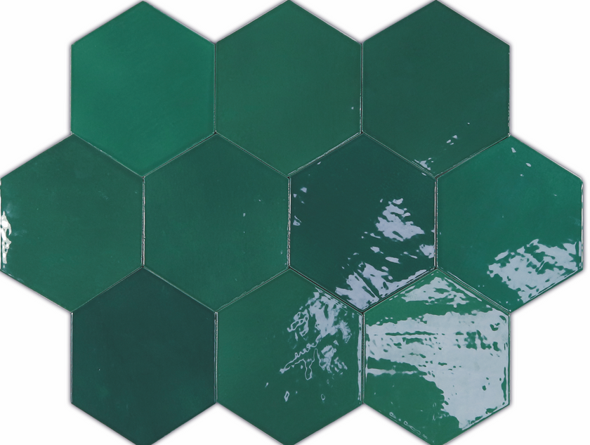 WOW ZELLIGE HEXA EMERALD 10,8x12,4 GLOSS