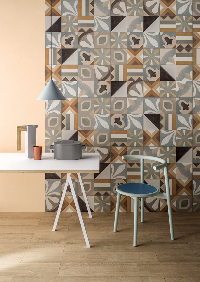 Fioranese Cementine Boho Boho Mix en situation — carrelage carreau de ciment