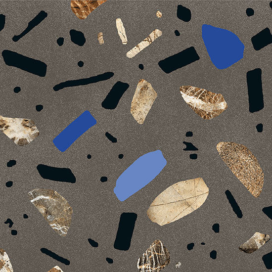 Fioranese Fio. Ghiaia Maxi Grafite — carrelage effet terrazzo