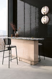 Fioranese Fio. Glossy Brick Pink en situation — carrelage effet brique