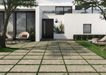 Fioranese Frammenta Beige en situation — carrelage effet pierre