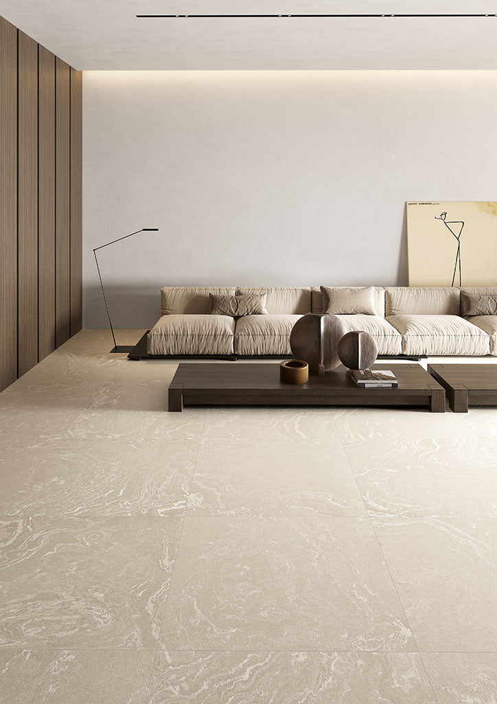 Fioranese I Variegati Avorio en situation — carrelage effet terre cuite