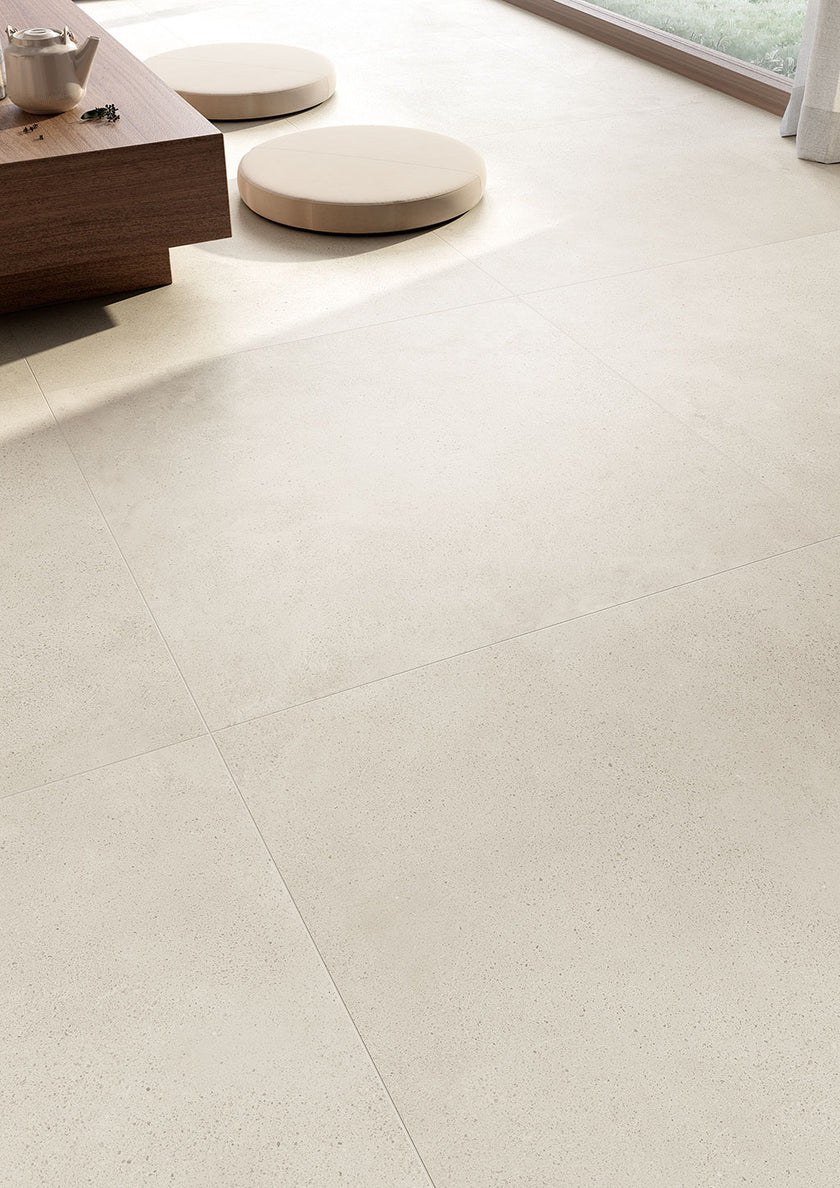 Fioranese Kintsugi Moonlight en situation — carrelage effet béton
