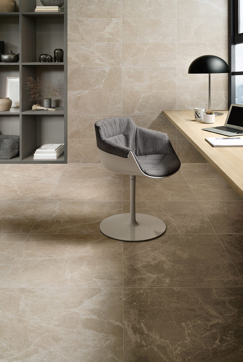 Fioranese Marmorea 2 en situation — carrelage effet marbre