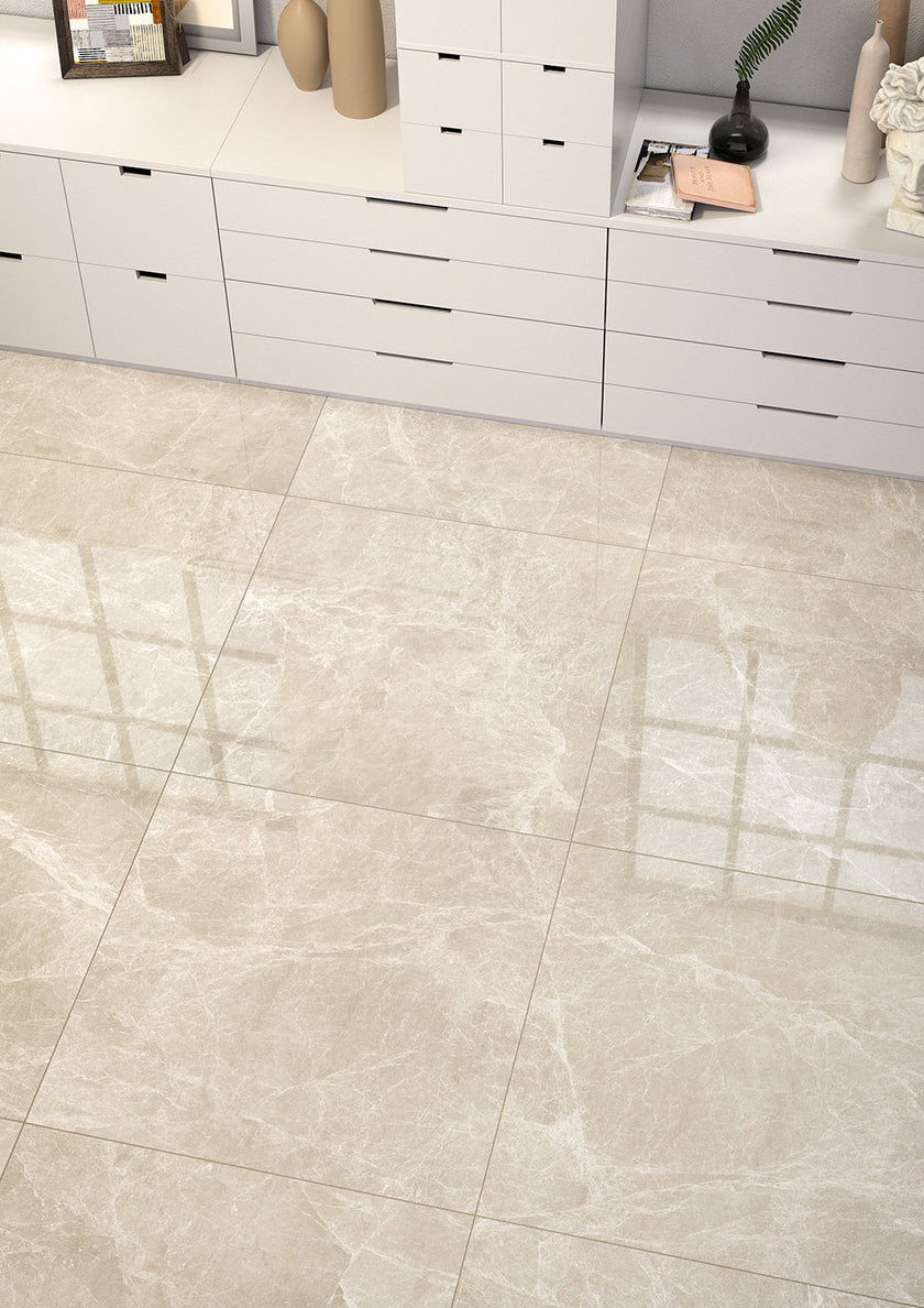 Fioranese Marmorea 2 en situation — carrelage effet marbre