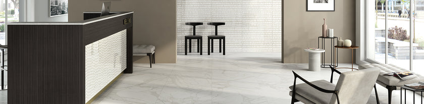 Fioranese Marmorea en situation — carrelage effet marbre