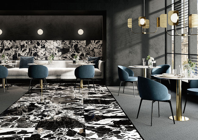 FIORANESE PRESTIGE BLACK ANTIQUE 74x148 POLI