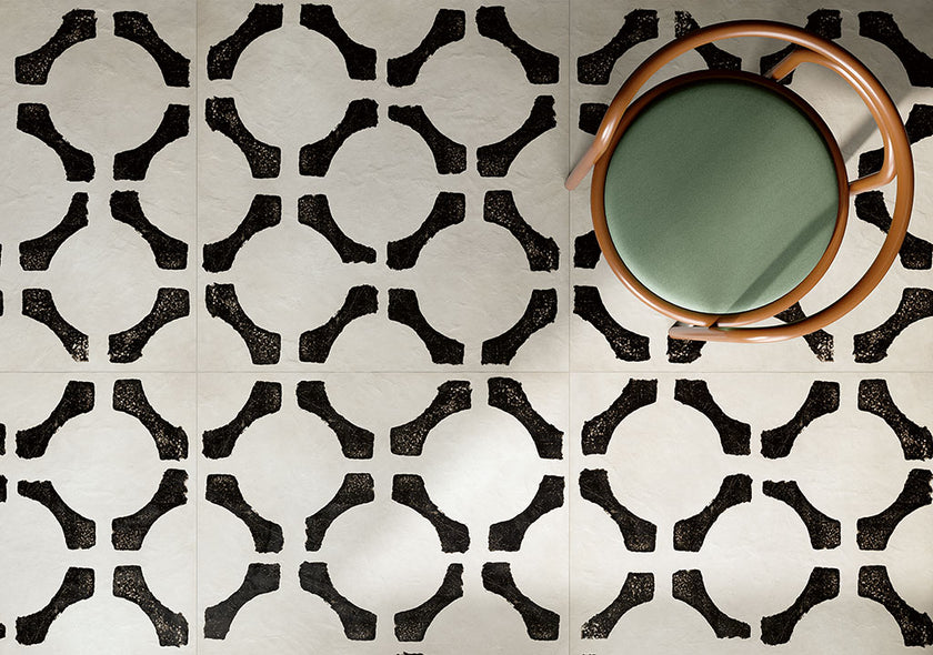 Fioranese Riggiole Deco 4 en situation — carrelage carreau de ciment